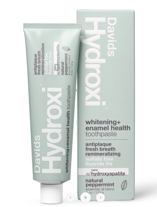 Davids Hydroxi Whitening + Enamel Health Nano Hydroxyapatite Toothpaste - Natural Peppermint