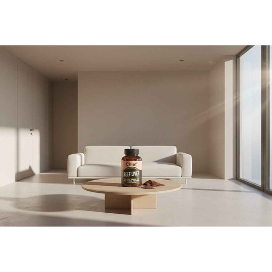 Chief Organic Australian Beef Liver Capsules 120 front label view