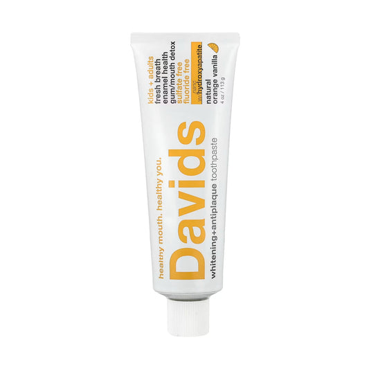 Davids Hydroxi™ Nano Hydroxyapatite Toothpaste for Kids and Adults — Orange Vanilla