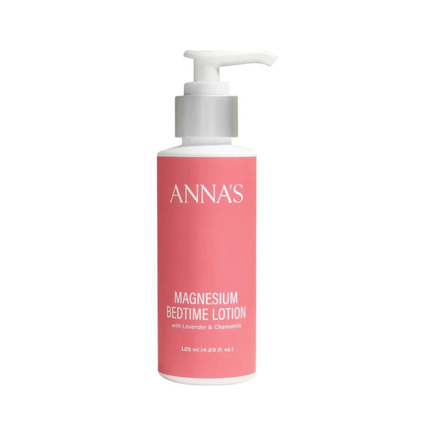 A soothing lotion formulated with magnesium, lavender, and chamomile to promote relaxation and restful sleep. This 125 ml bottle is designed for nighttime use.