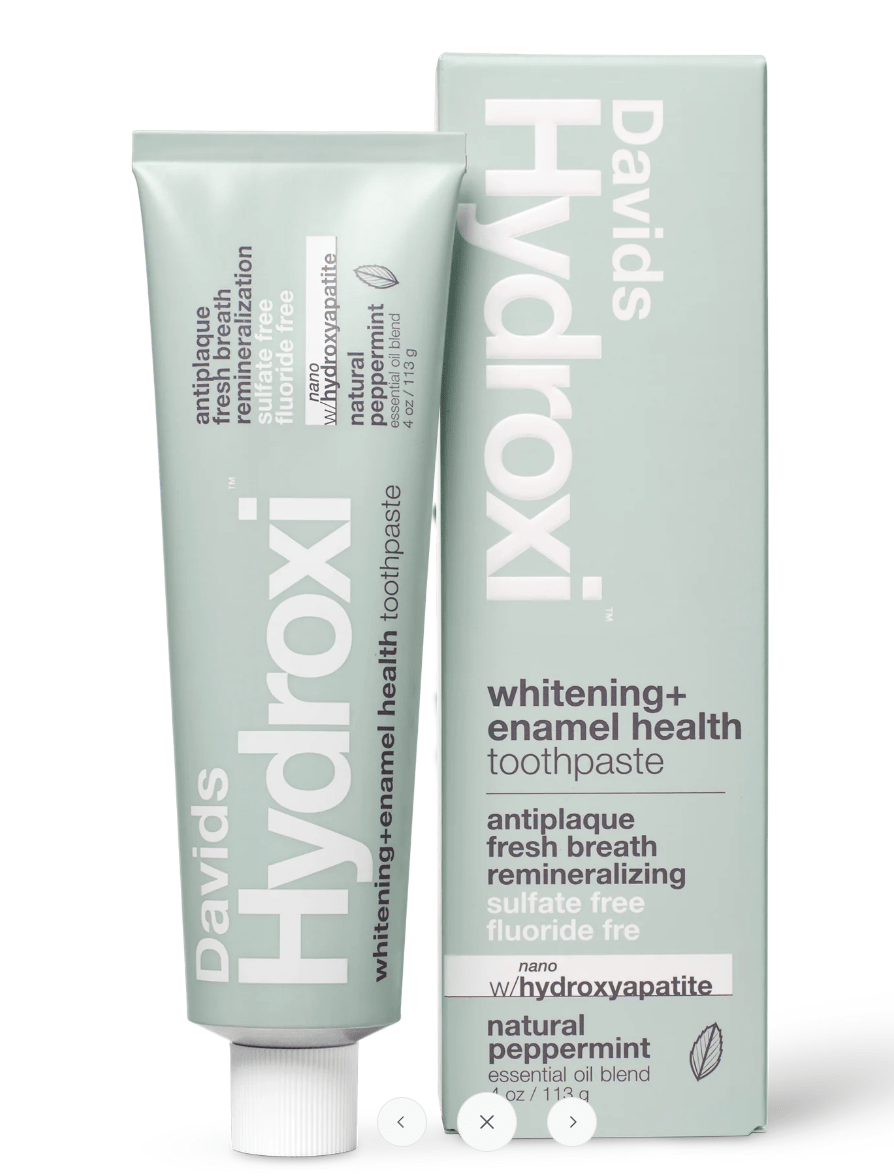 Davids Hydroxi Whitening + Enamel Health Nano Hydroxyapatite Toothpaste - Natural Peppermint