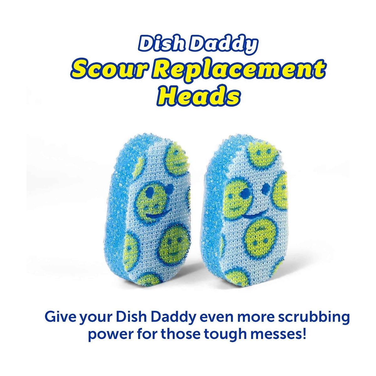 Dishwand Scourer Heads Refill – FlexTexture ArmorTec Pack of 2 – Scrub Daddy