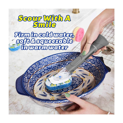 Dishwand Scourer Heads Refill – FlexTexture ArmorTec Pack of 2 – Scrub Daddy