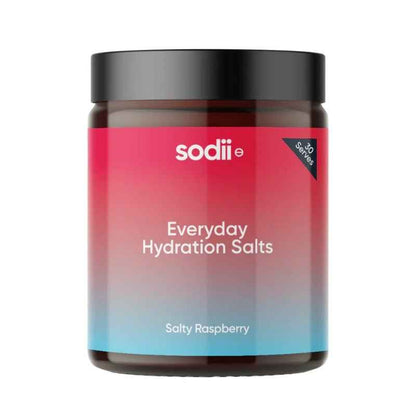 Sodii Salty Raspberry Hydration Salts — 30 Sachets of Clean Electrolyte Support