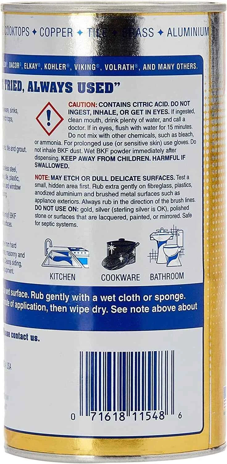 Stainless Steel Cleaner & Polish Powder – 340g – Bar Keepers Friend Pack of 2