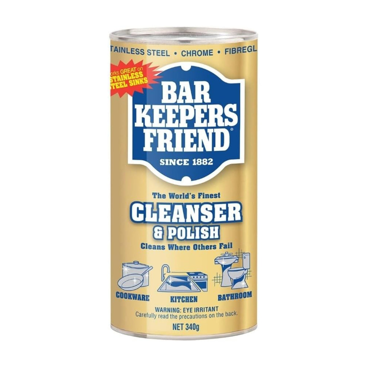 Bar Keepers Friend Stainless Steel Cleaner & Polish 340g – 2 Pack