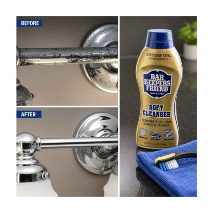 Stainless Steel Cleaner – Soft Cream Formula 737g – Bar Keepers Friend Pack of 2