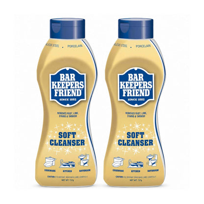 Stainless Steel Cleaner – Soft Cream Formula 737g – Bar Keepers Friend Pack of 2