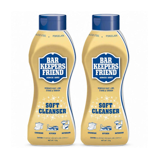 Stainless Steel Cleaner – Soft Cream Formula 737g – Bar Keepers Friend Pack of 2