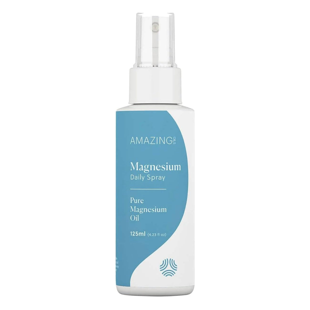 Bottle of Amazing Magnesium Daily Spray on a white background