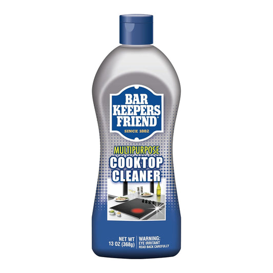 Bar Keepers Friend Multipurpose Cooktop Cleaner 13 oz bottle, updated dotted-label packaging on white