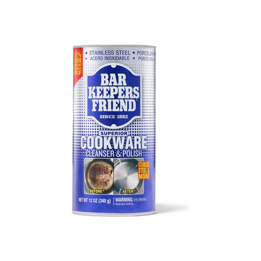 Bar Keepers Friend Cookware Cleanser & Polish 340g on a white background