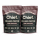 Chief Grass-Fed Collagen Protein Powder Dark Chocolate 450g 60 Serves – Pack of 2