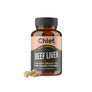 Chief Organic Australian Beef Liver Capsules 120 bottle on a white background
