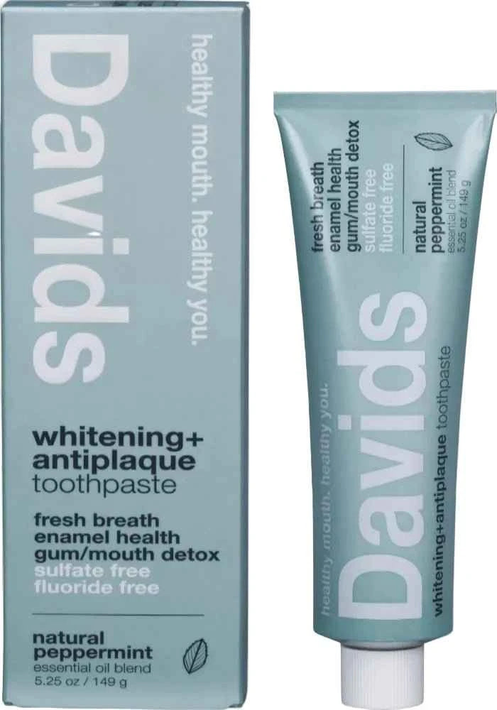 Davids Hydroxi Whitening + Enamel Health Nano Hydroxyapatite Toothpaste - Natural Peppermint