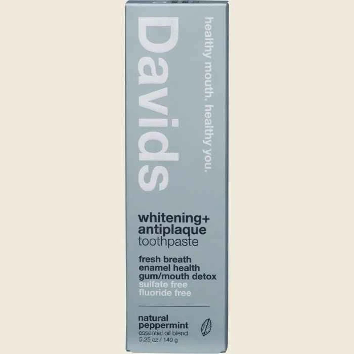 Davids Hydroxi Whitening + Enamel Health Nano Hydroxyapatite Toothpaste - Natural Peppermint