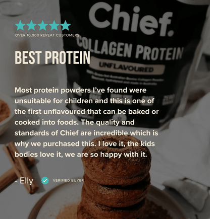 Australian Bovine Collagen Powder - Unflavoured | 30 Servings Chief Nutrition