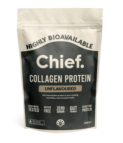 Chief Grass-Fed Bovine Collagen Powder Unflavoured 450g pouch