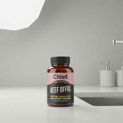 Chief Organic Beef Offal Capsules – Nature's Multivitamin – 120 Capsules