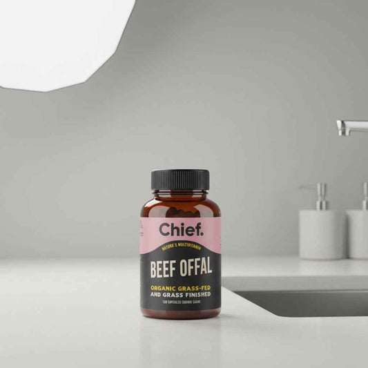 Chief Organic Beef Offal Capsules – Nature's Multivitamin – 120 Capsules