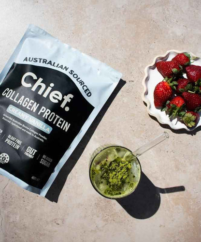 Grass-Fed Collagen Protein Powder Creamy Vanilla for Glowing Skin and Strong Joints