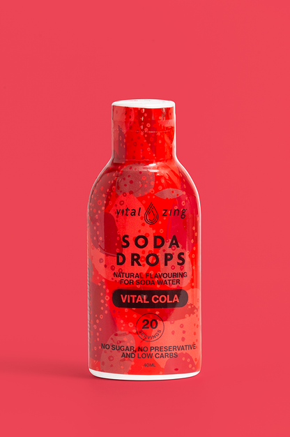 Vital Zing Vital Cola Soda Drops 40ml bottle